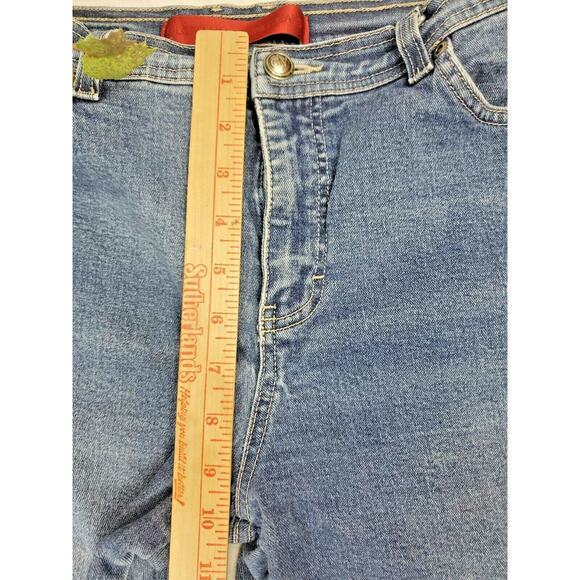 Gloria Vanderbilt Crop Jeans Womens Size 6 Blue Straight High Rise Pants 26x26 - Picture 5 of 6
